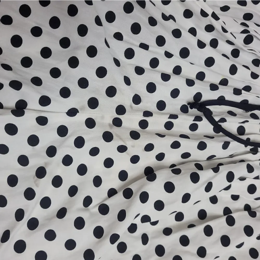VINTAGE 80s set polka-dot high waist shorts and crop top S - Picture 11 of 15